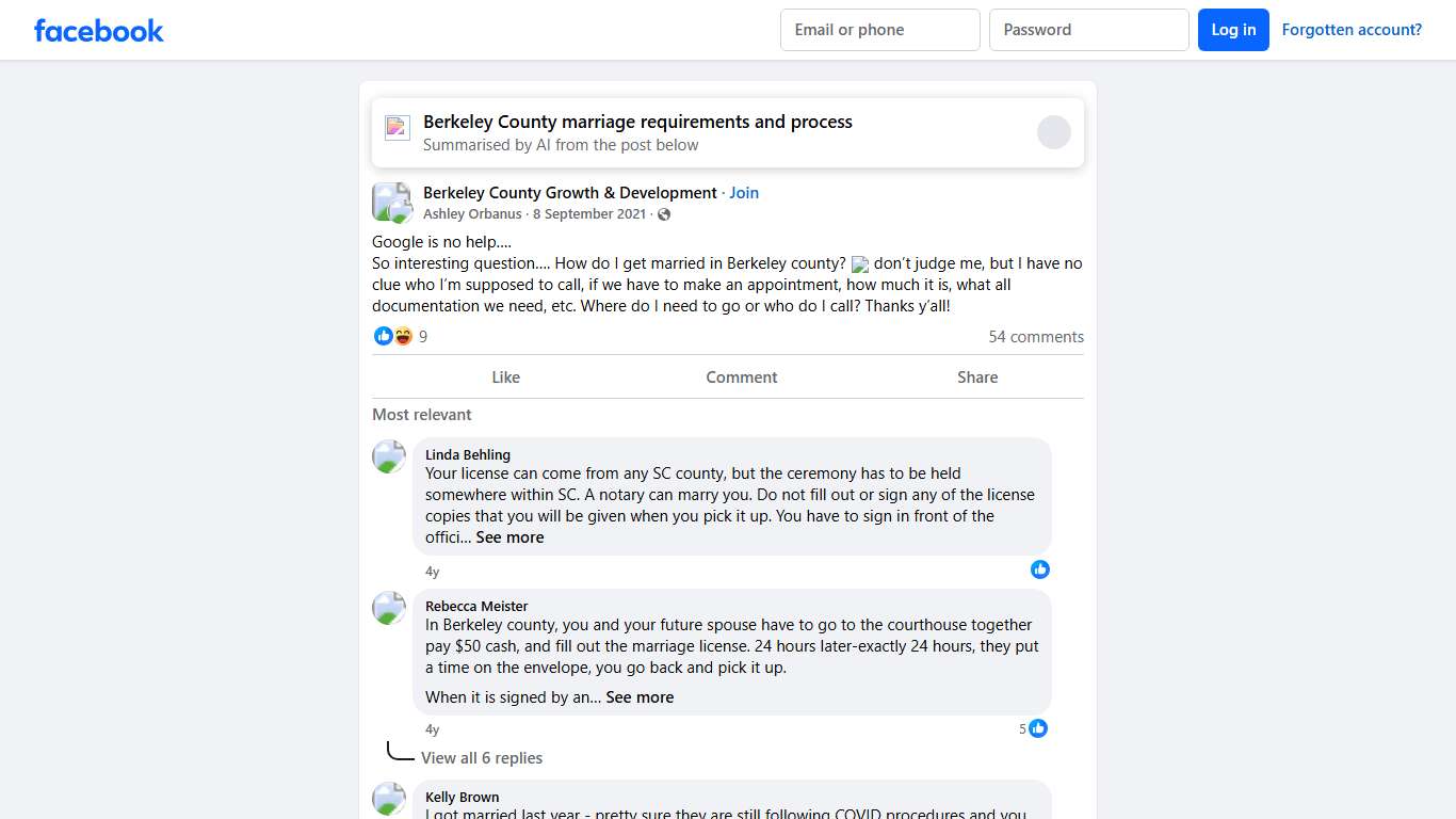 Berkeley County Growth & Development Google is no help… Facebook